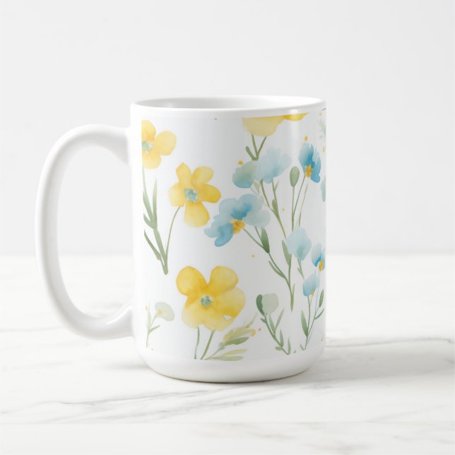 Taza De Café Floral (Izquierda)