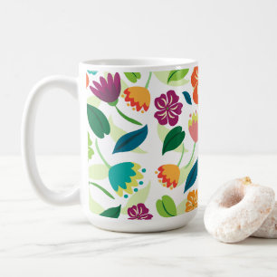Taza De Café Floral