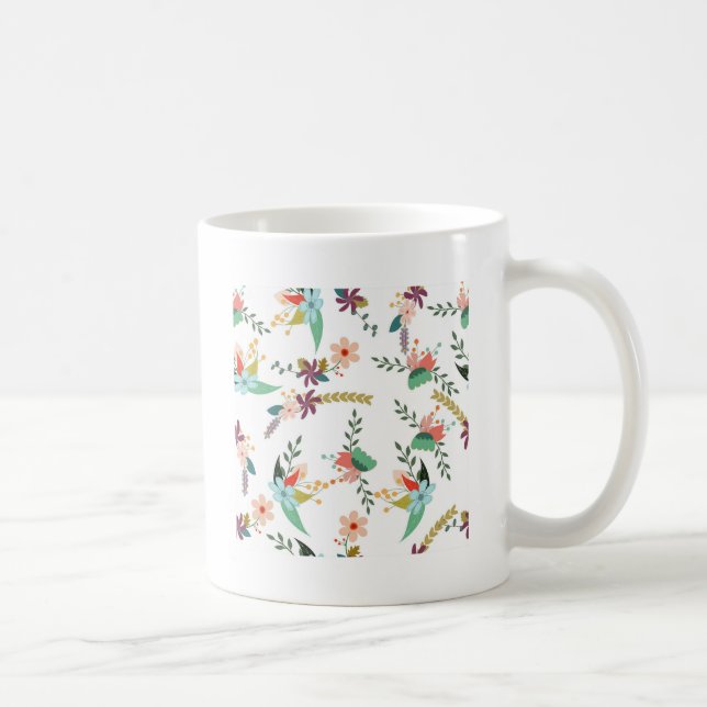Taza De Café Floral 10 (Derecha)