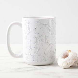 Taza De Café Floral 15oz Coffee Mug