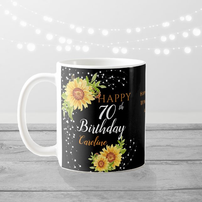 Taza De Café Floral 70.º girasol (Subido por el creador)
