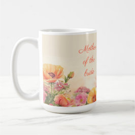 Taza De Café Floral acuarela madre de la novia