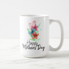 Taza De Café Floral acuática feliz día de la madre