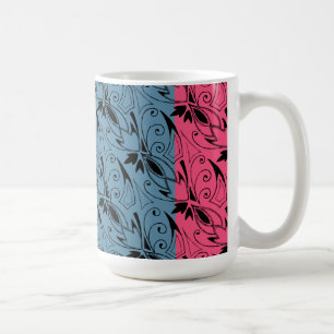 Taza De Café Floral Art Deco