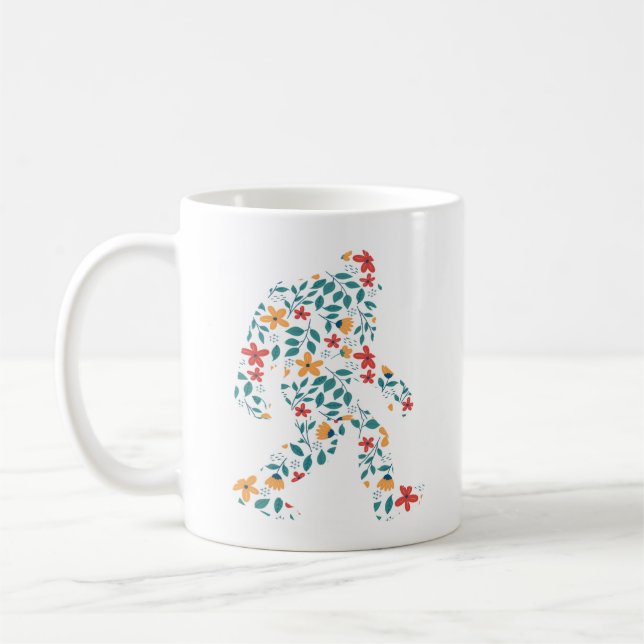 TAZA DE CAFÉ FLORAL BIGFOOT (Izquierda)
