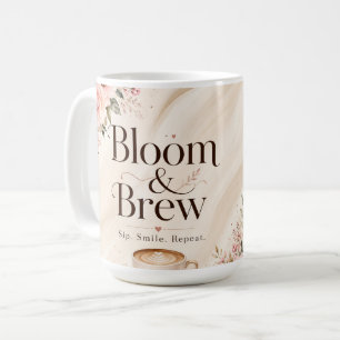 Taza de café floral Bloom & Brew.