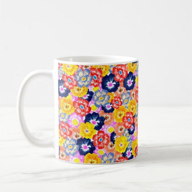 Taza De Café Floral burst (Izquierda)