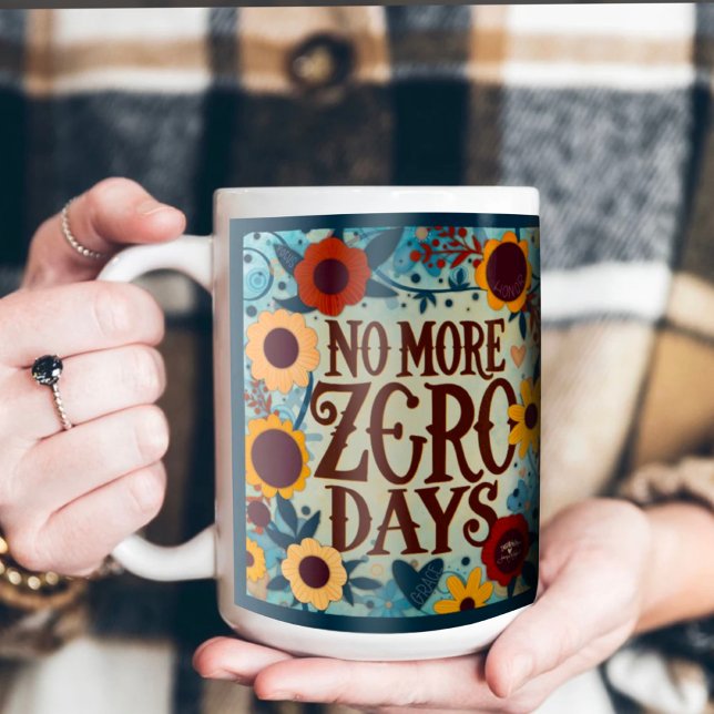 Taza De Café Floral Cero Días Inspirando Inespiritividad De Cit (Subido por el creador)