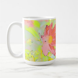 Taza De Café Floral Coffee Mug