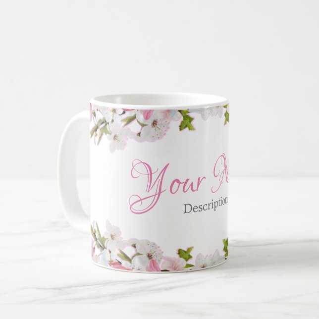 Taza De Café Floral - Coffee Mug (Anverso izquierdo)