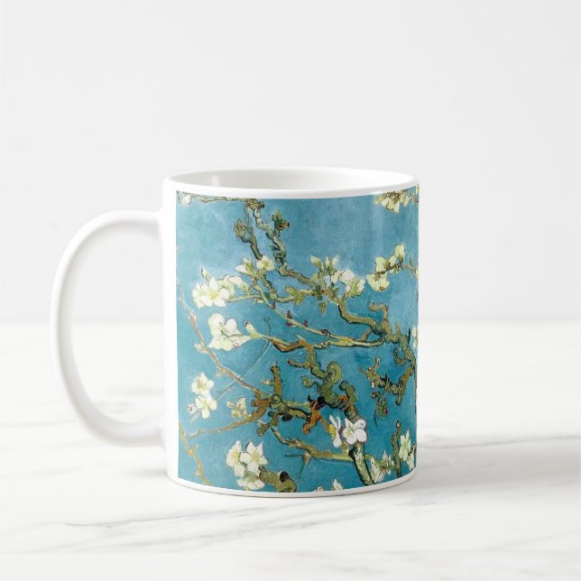 Taza De Café Floral de almendras (1890) Vincent Van Gogh (Izquierda)