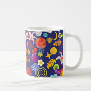 Taza De Café Floral de Boho