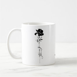 Taza De Café Floral de fe cristiana personalizada