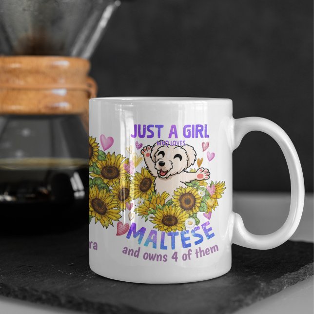 Taza De Café Floral de formador de girasol de personalizado mal (Subido por el creador)
