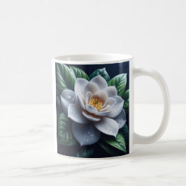 Taza De Café Floral de Gardenia blanca