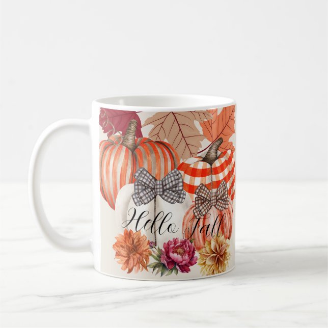 Taza De Café Floral de la bomba de otoño (Izquierda)