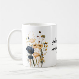 Taza De Café Floral de manifiesto personalizado