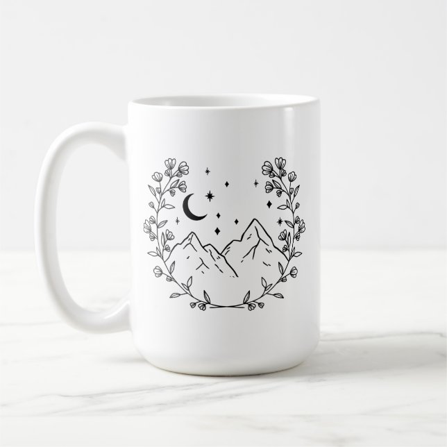 Taza De Café Floral de montaña (Izquierda)