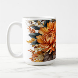Taza De Café Floral de otoño espléndida