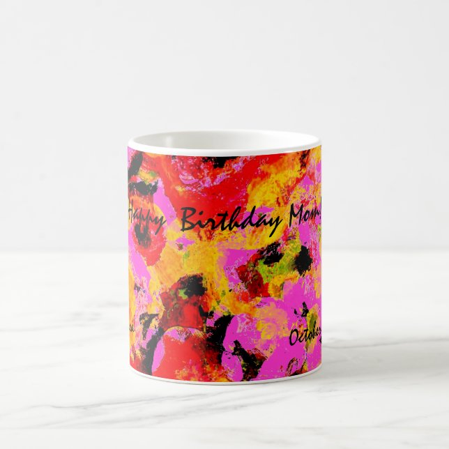 Taza de café floral de Think Pink (Centro)