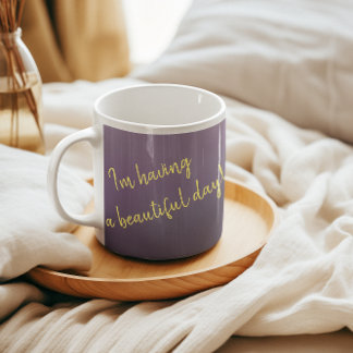 Taza De Café Floral En Purple Classic Mug, 325 ml