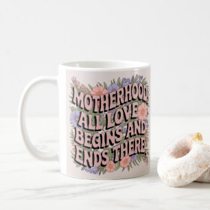 Taza De Café Floral encantadora para la maternidad