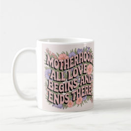 Taza De Café Floral encantadora para la maternidad