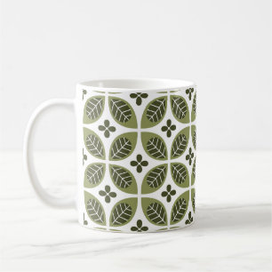 Taza De Café Floral Escandinava: Diseño de Vintage sin Marea.