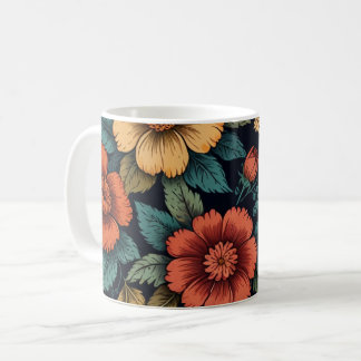 Taza De Café Floral Fantasy: Bold and Colorful Designs