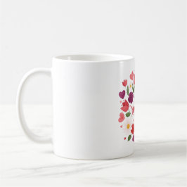 Taza De Café Floral Feliz Día de la Madre