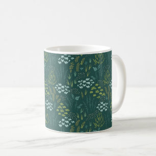 Taza De Café Floral Forestal