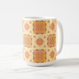 Taza De Café Floral Grid 
