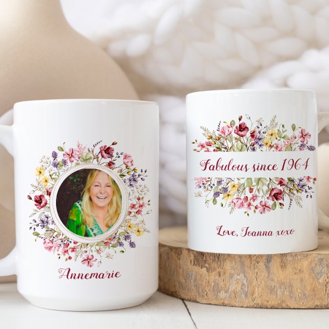 Taza De Café Floral Happy Fabulous from Birday Photo (Subido por el creador)