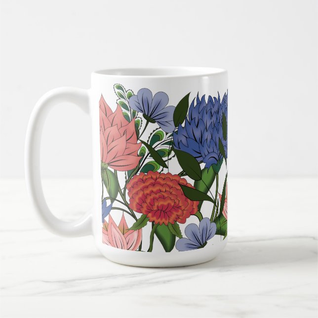 Taza De Café Floral Hindú (Izquierda)