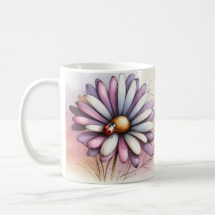 Taza De Café Floral Inspirador