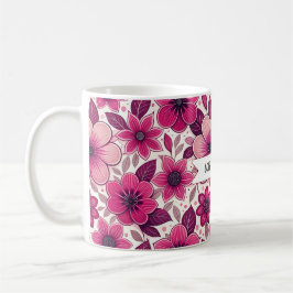 Taza De Café Floral “Love You, Mom” 