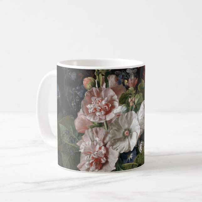 Taza De Café Floral maestra holandesa detallada (Anverso izquierdo)