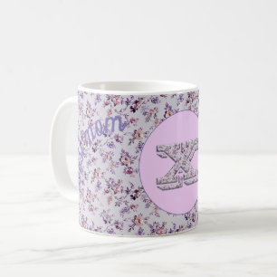 Taza De Café Floral Mejor mamá X
