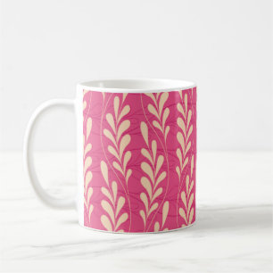 Taza De Café Floral Moderna: Diseño.