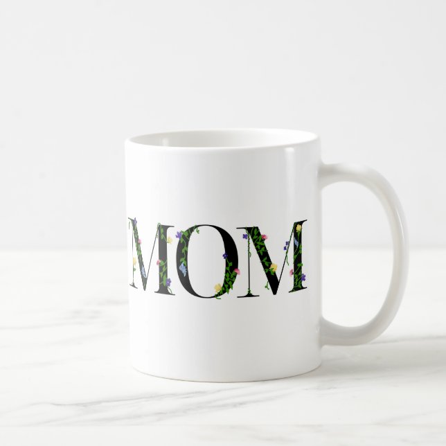 Taza De Café Floral Mom Mug, regalo con flores silvestres (Derecha)