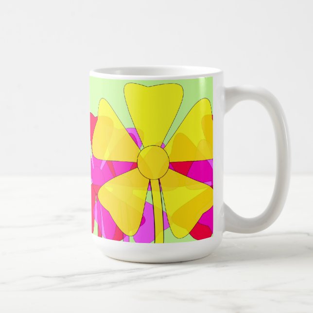 Taza De Café Floral Motif (Derecha)