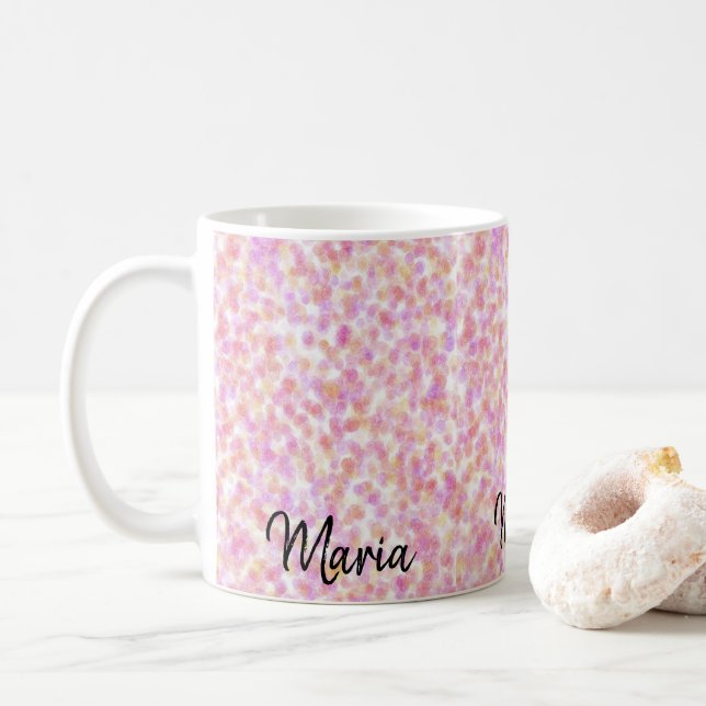 Taza De Café Floral Mug (Con donut)