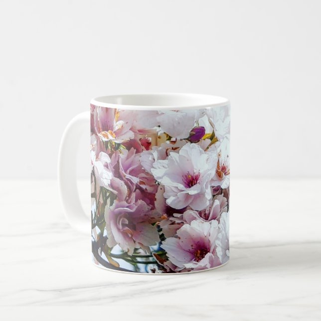 Taza De Café Floral Mug (Anverso izquierdo)