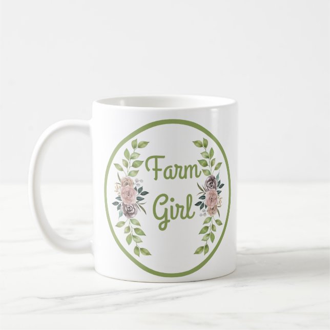 Taza De Café Floral Mug (Izquierda)