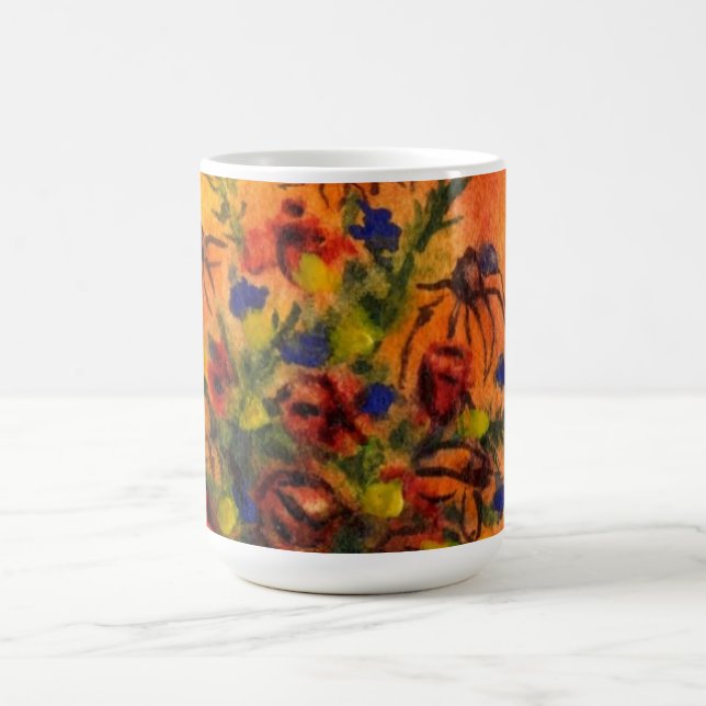 Taza De Café Floral Mug (Centro)
