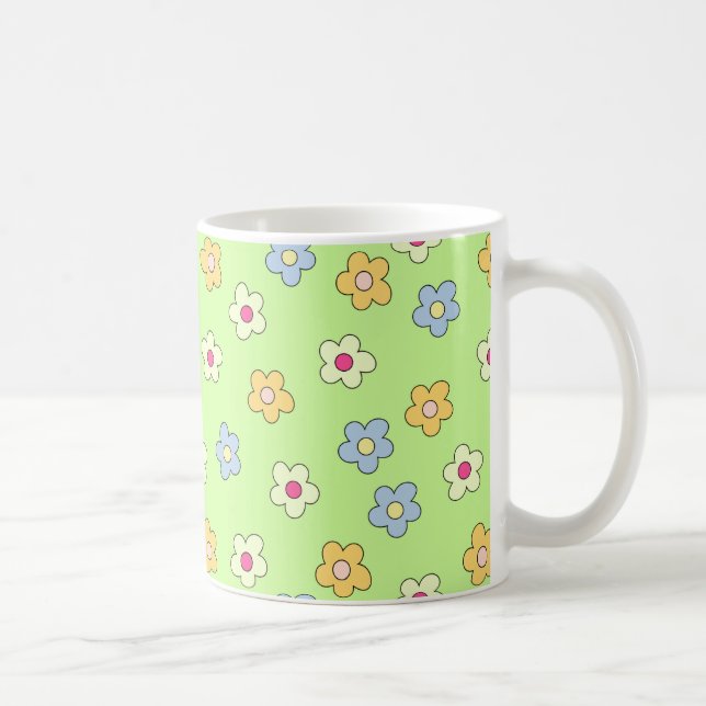 Taza De Café Floral Mug (Derecha)