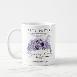 Taza De Café Floral Mug, Flor Francesa Mug, Maison Fondee
