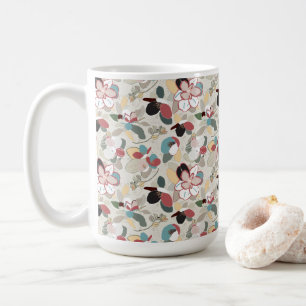 Taza De Café Floral Neutros Magnolia