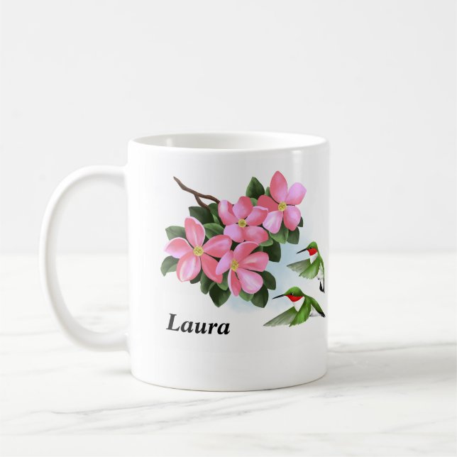 Taza De Café Floral personalizada (Izquierda)