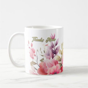 Taza De Café Floral PInk